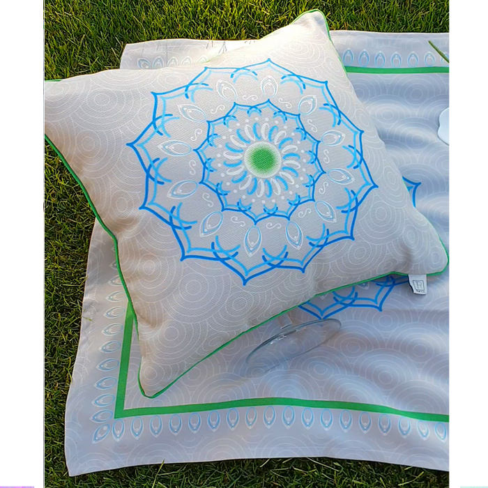 Colored Mandala Cushion